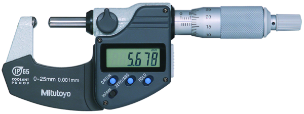Panme điện tử đo ống 395-371-30 | 0-25mm/0.001