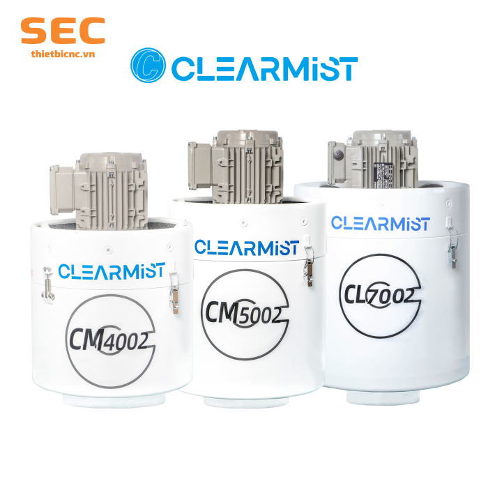 Máy hút hơi dầu Clearmist CM4002, CM5002, CL7002 máy CNC