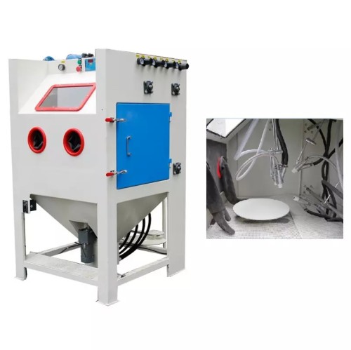 Tủ phun cát bàn xoay tự động SandB SBTB-1212